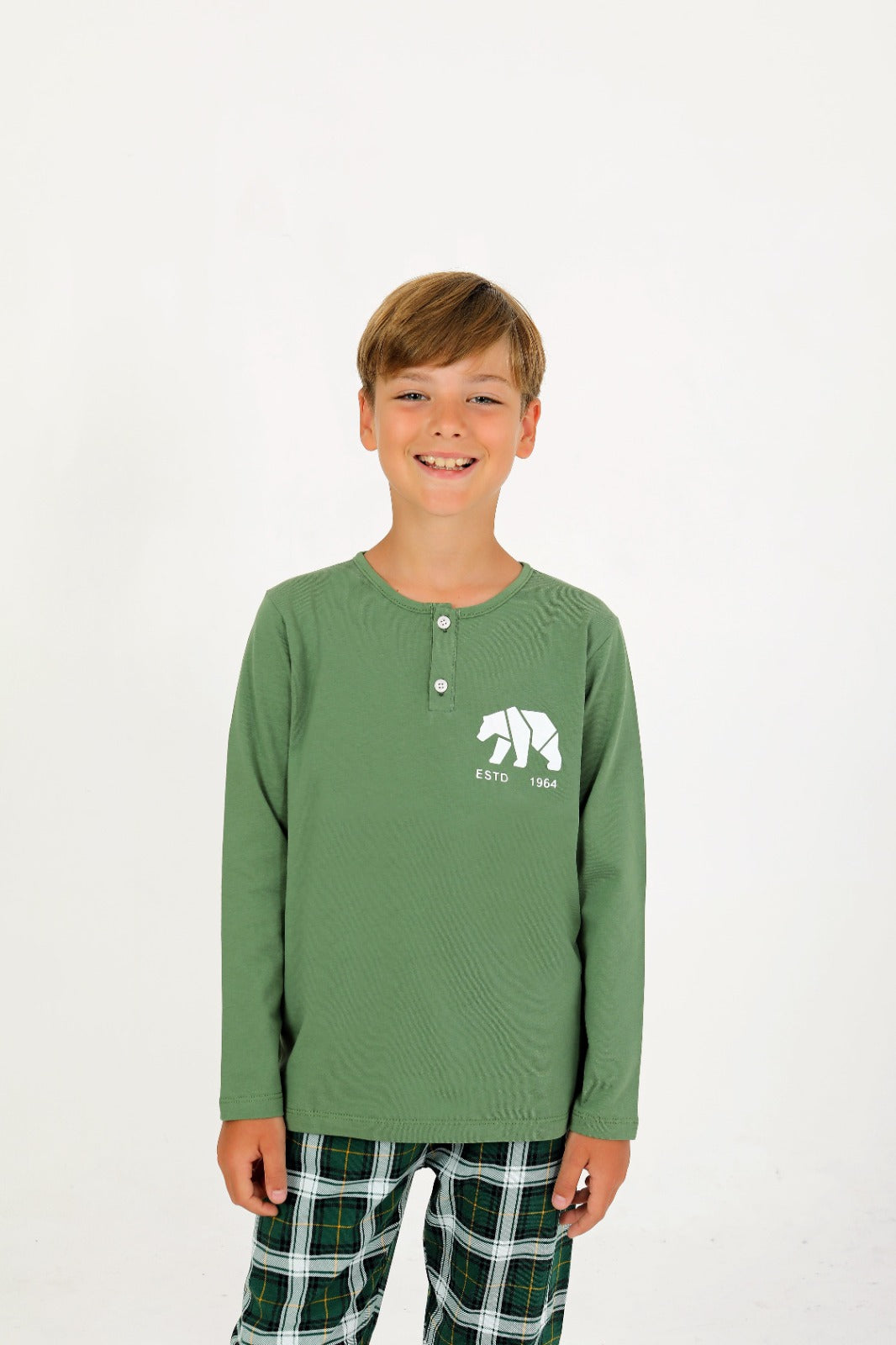 Erkek Çocuk Everest Yeşil Pijama