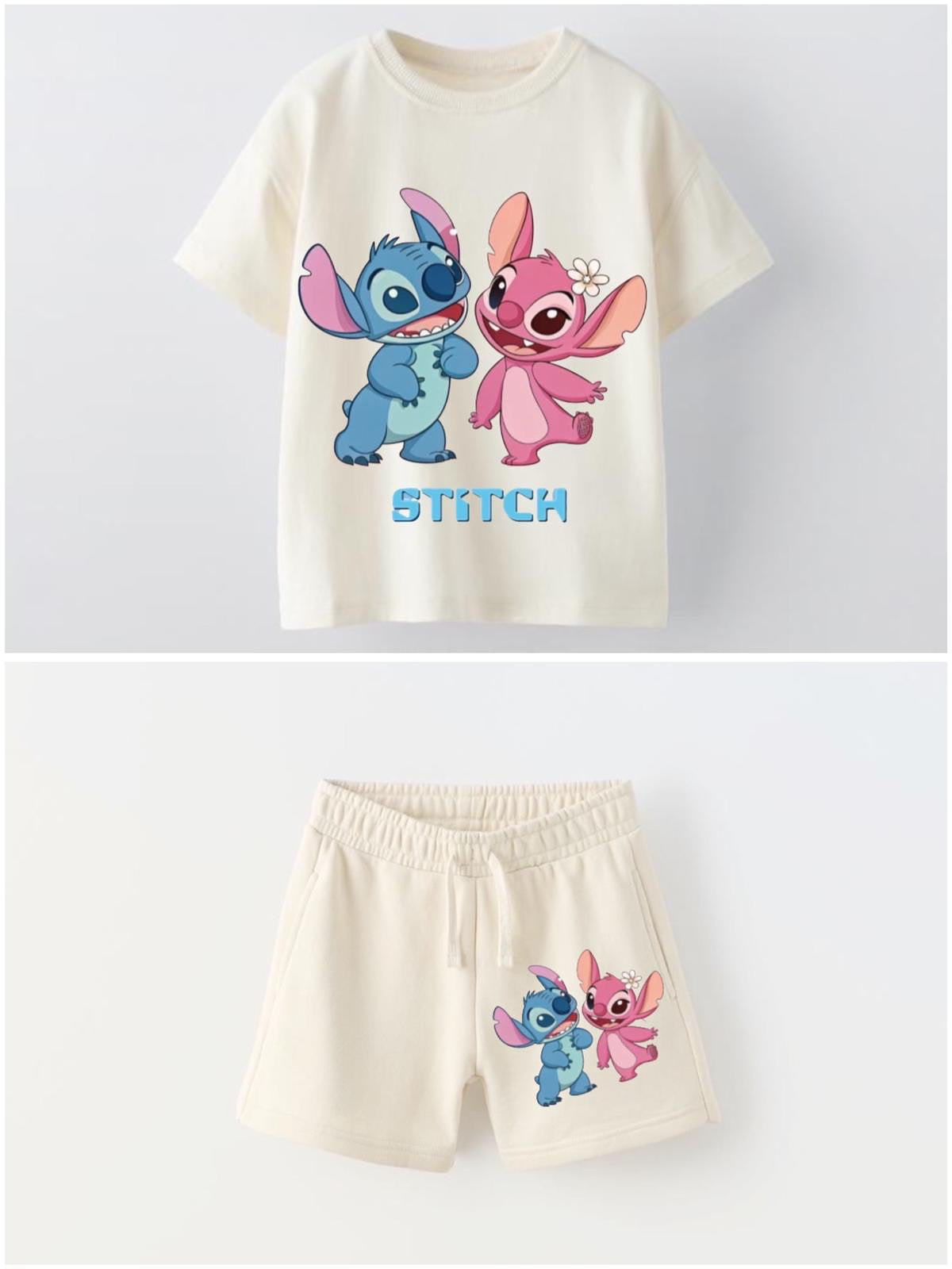 Stitch Çocuk Şortlu Takım