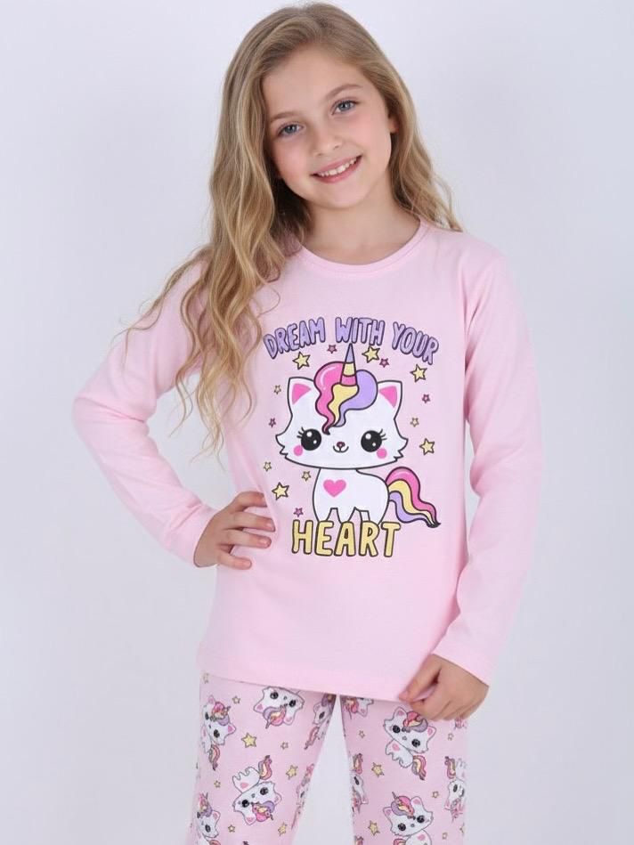 Kız Çocuk Pembe Unicat Pamuk