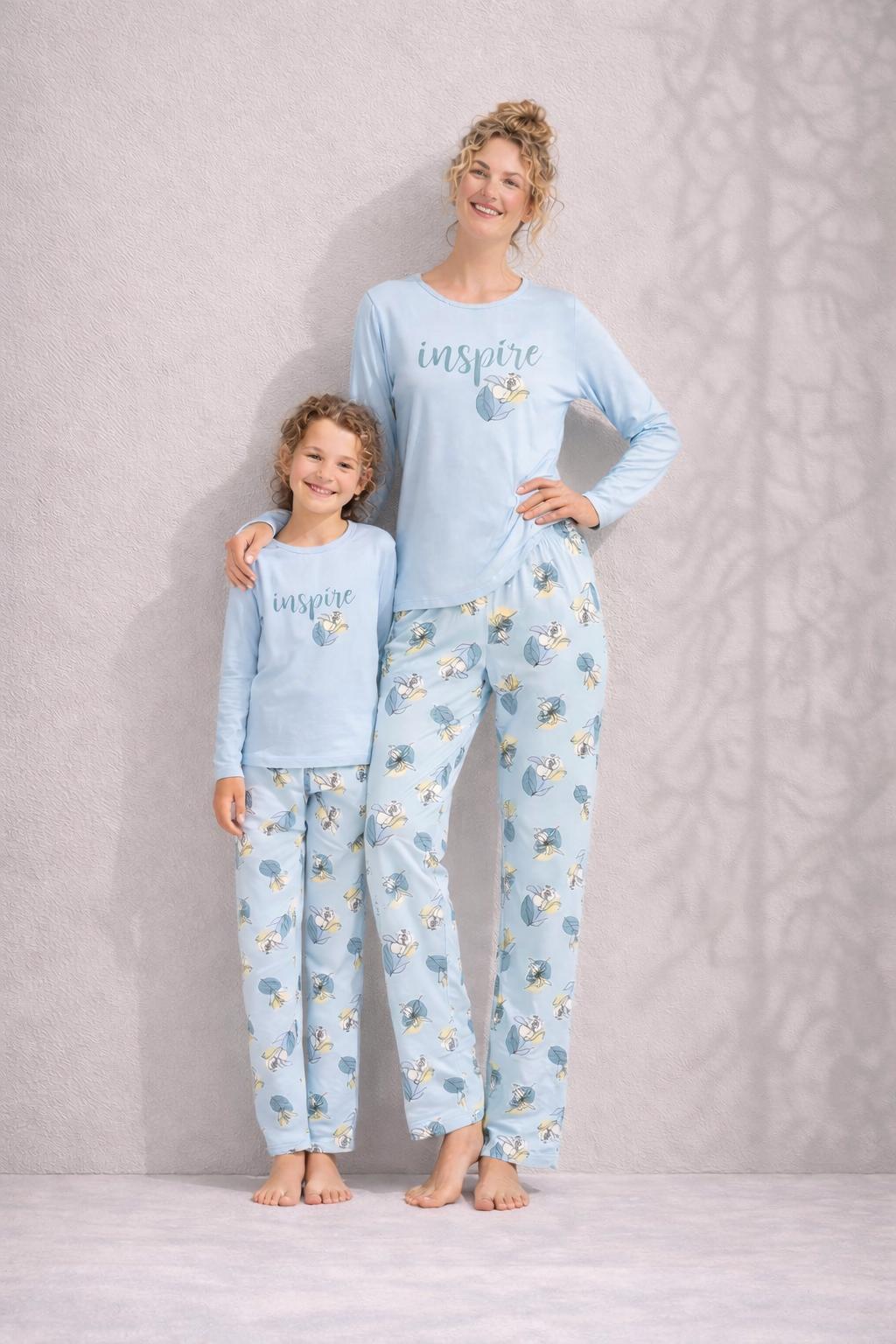 İnspire Anne Kız Penye Pijama