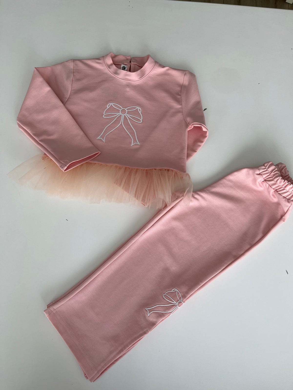Pembe Tüllü Kiz çocuk Takım