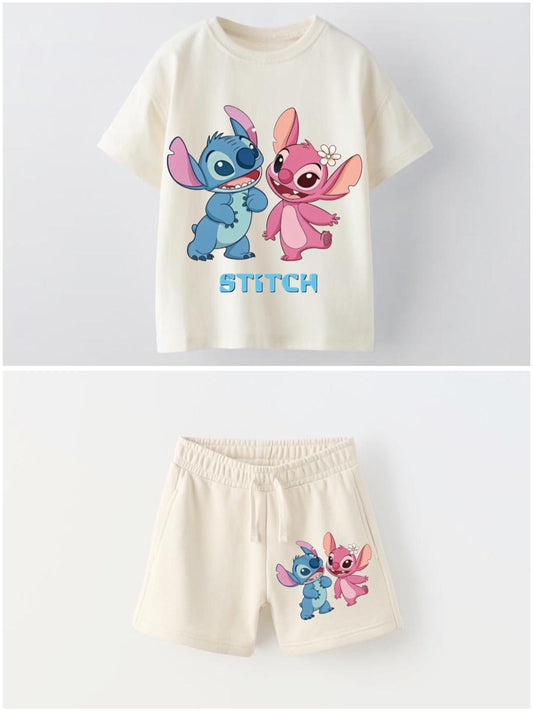 Stitch Çocuk Şortlu Takım