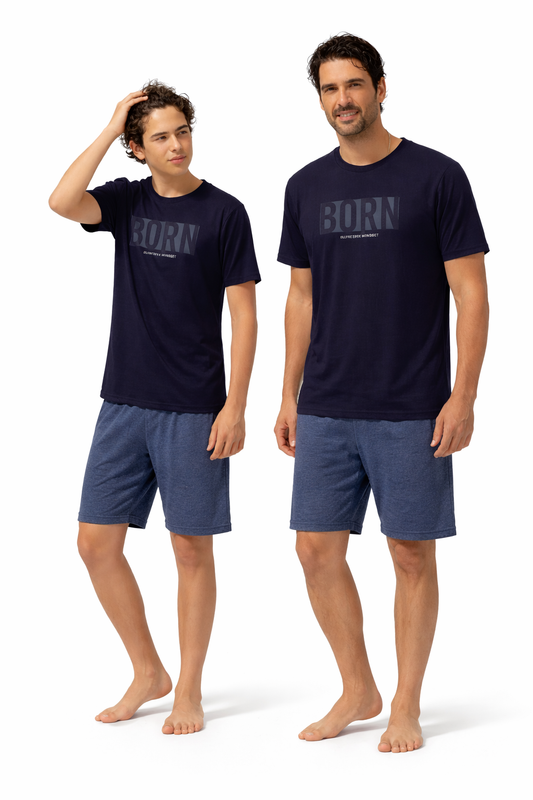 Baba Oğul  Born Larcivert Kısa Kol Takım