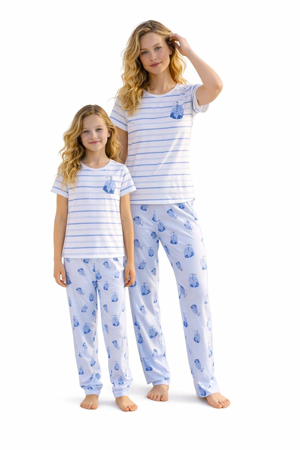 Cool Mood Anne Kız Penye Pijama