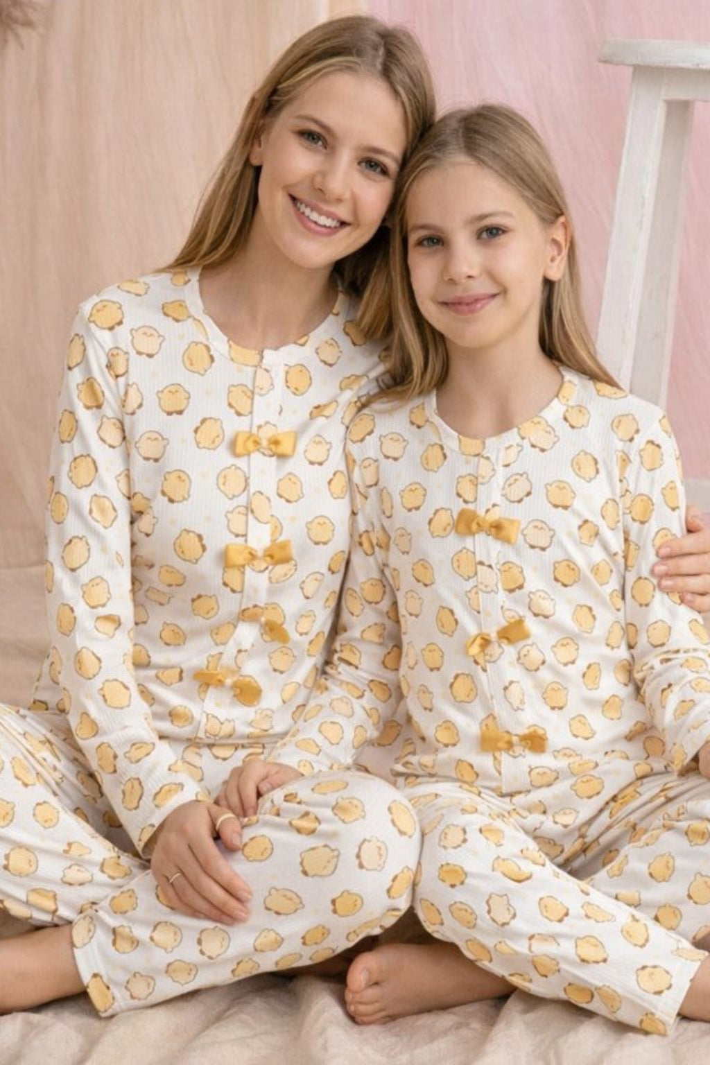 Civ Civ Baskılı Anne Kız Kaşkorse Pijama